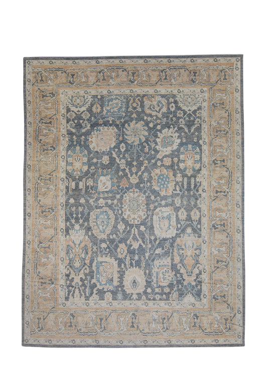 Turkish Antique Look Oushak Rug 11'6" x 15' #16435