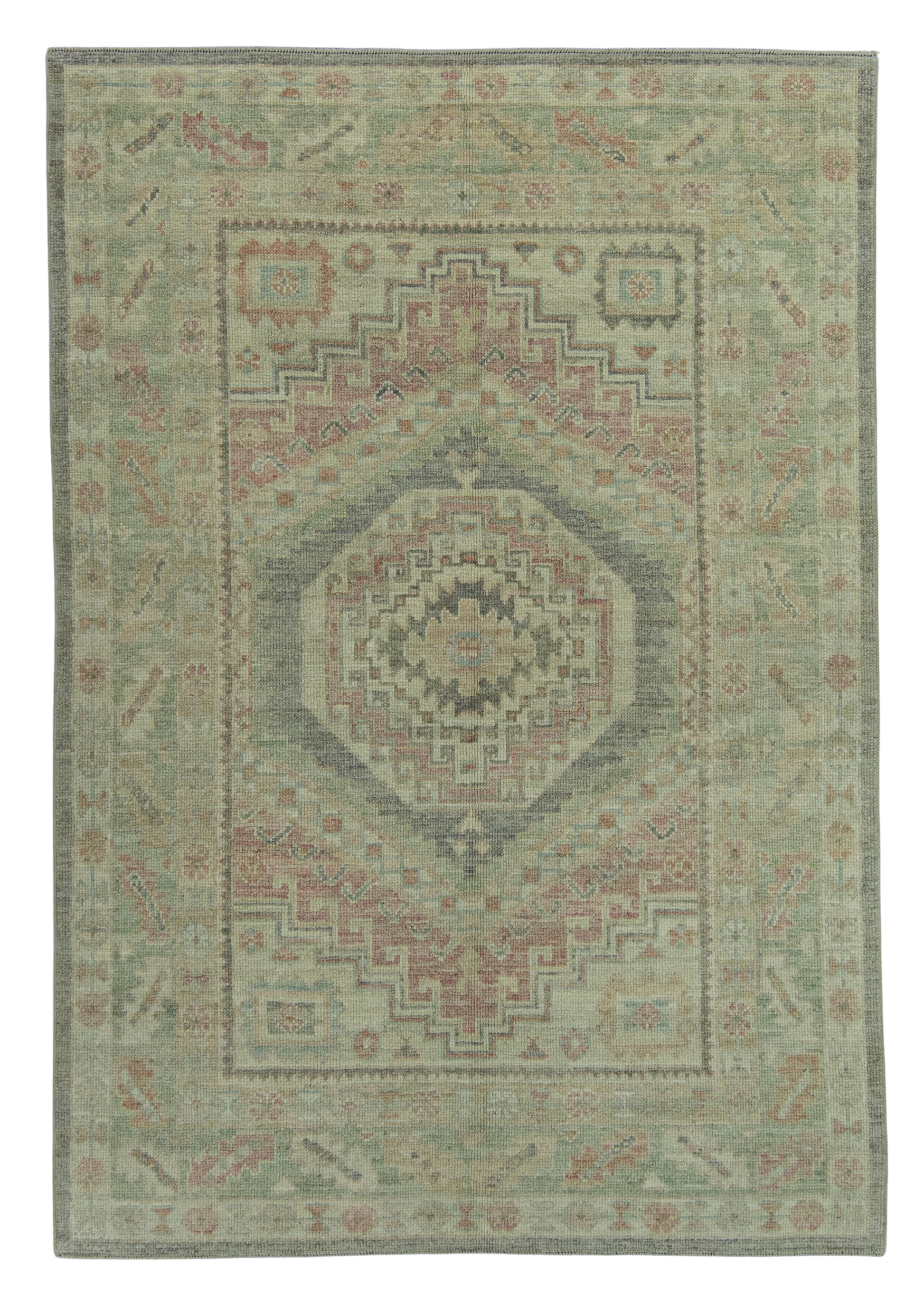 Turkish Oushak Rug 5'2" x 7'6" #19306