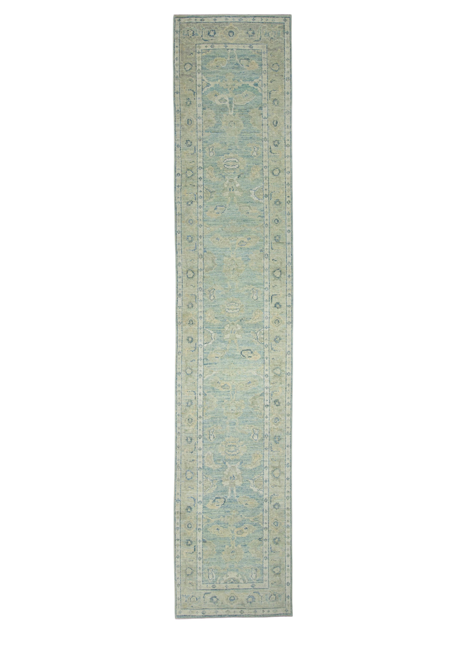 Turkish Oushak Runner Rug 2'10" x 14'2" #17909