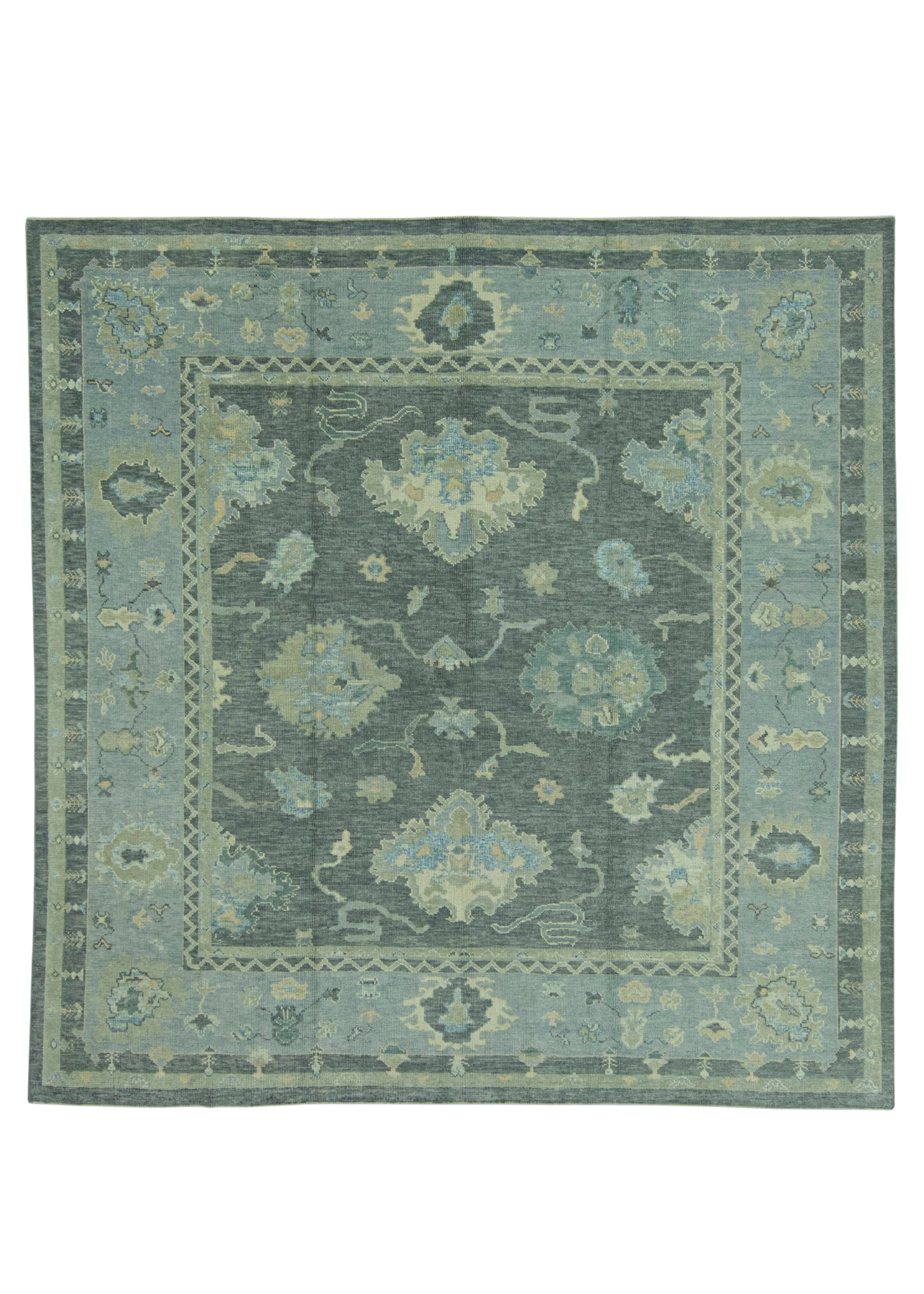 Turkish Oushak Rug 9'11" x 10'1" #19175
