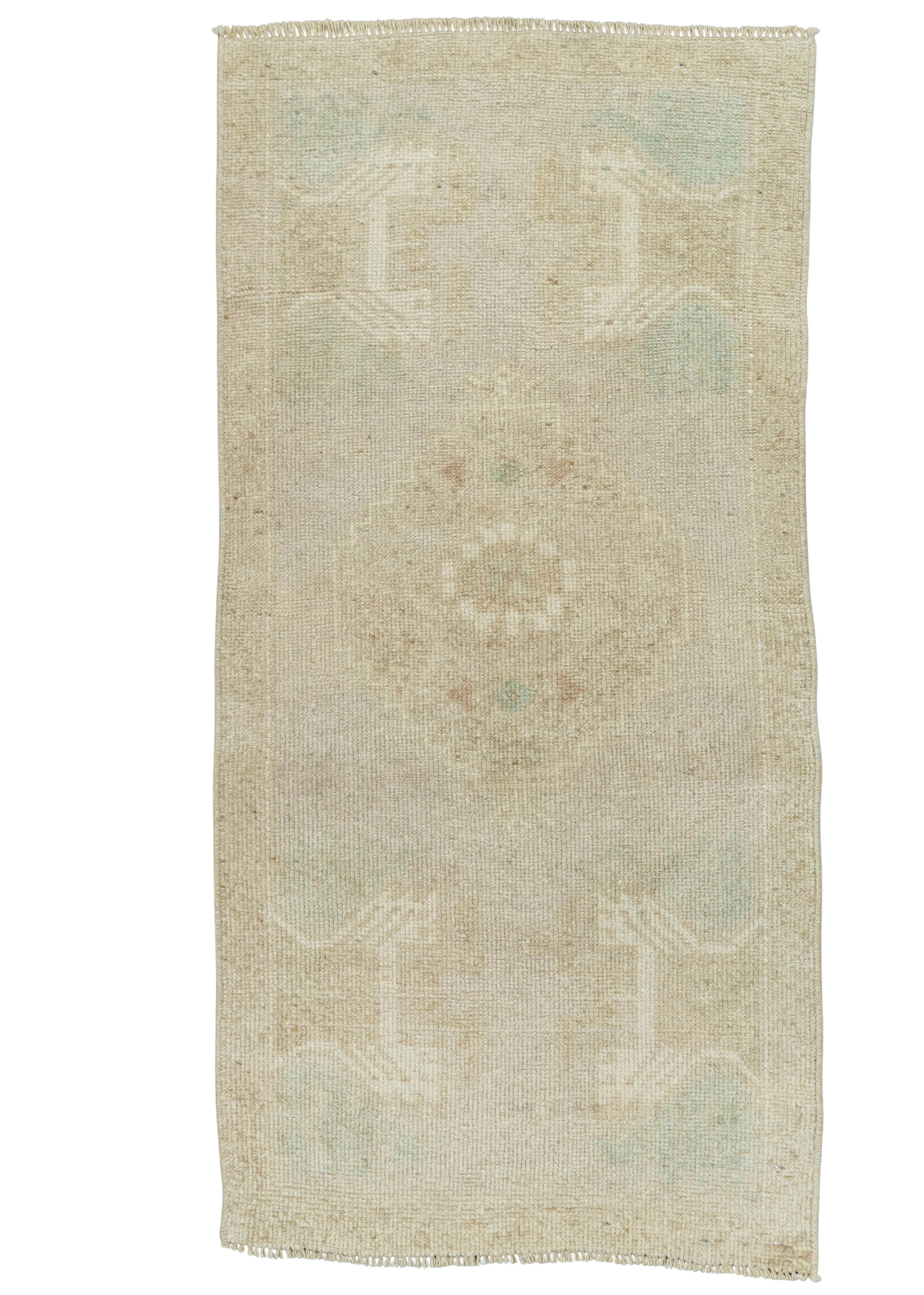 Turkish Mini Rug Oriental Hand Knotted Vintage Rug 1'7" x 3'4" #21264