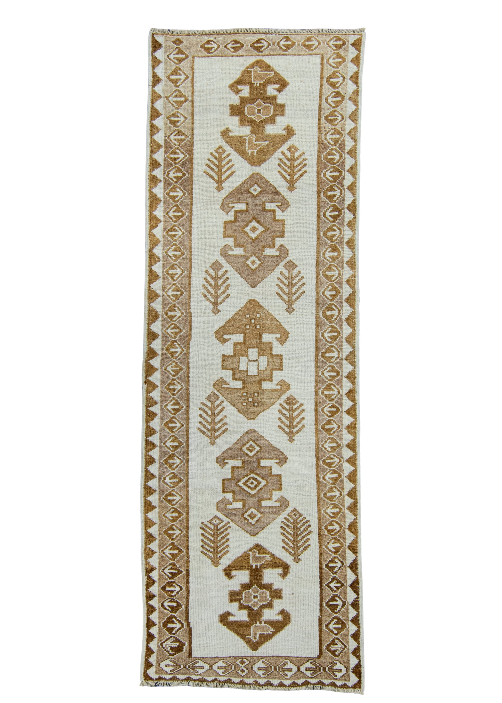 Turkish Vintage Runner Rug 3'9" x 11'3" #17080