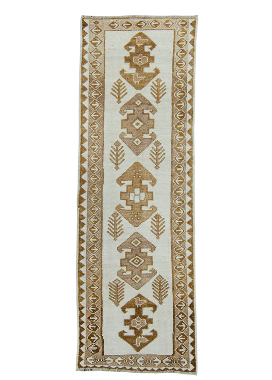 Turkish Vintage Runner Rug 3'9" x 11'3" #17080