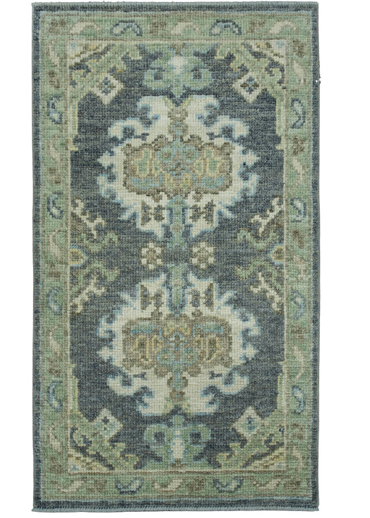 Turkish Oushak Rug 1'11" x 3'6" #17304