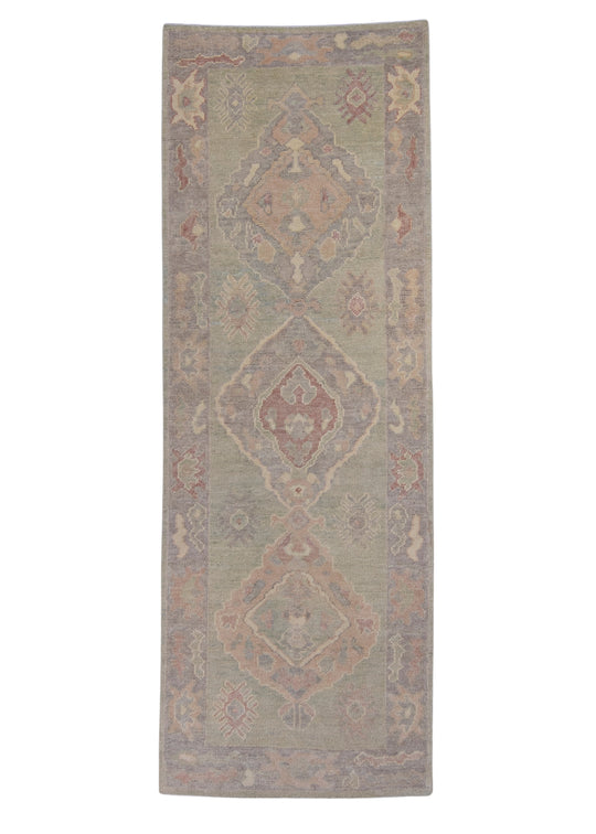 Turkish Oushak Runner Rug 2'11" x 8'2" #16606