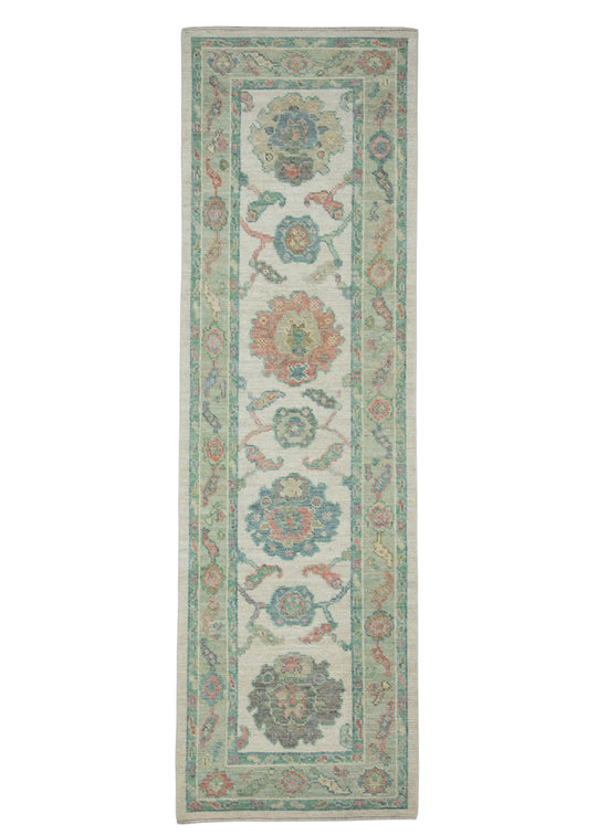 Turkish Oushak Runner Rug 2'5" x 8' #17401