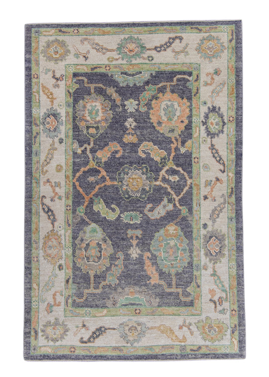 Turkish Oushak Rug 4'2" x 6'4" #16494
