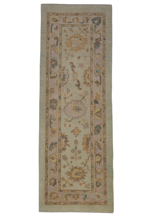 Turkish Oushak Rug 2'10" x 8'1" #2273