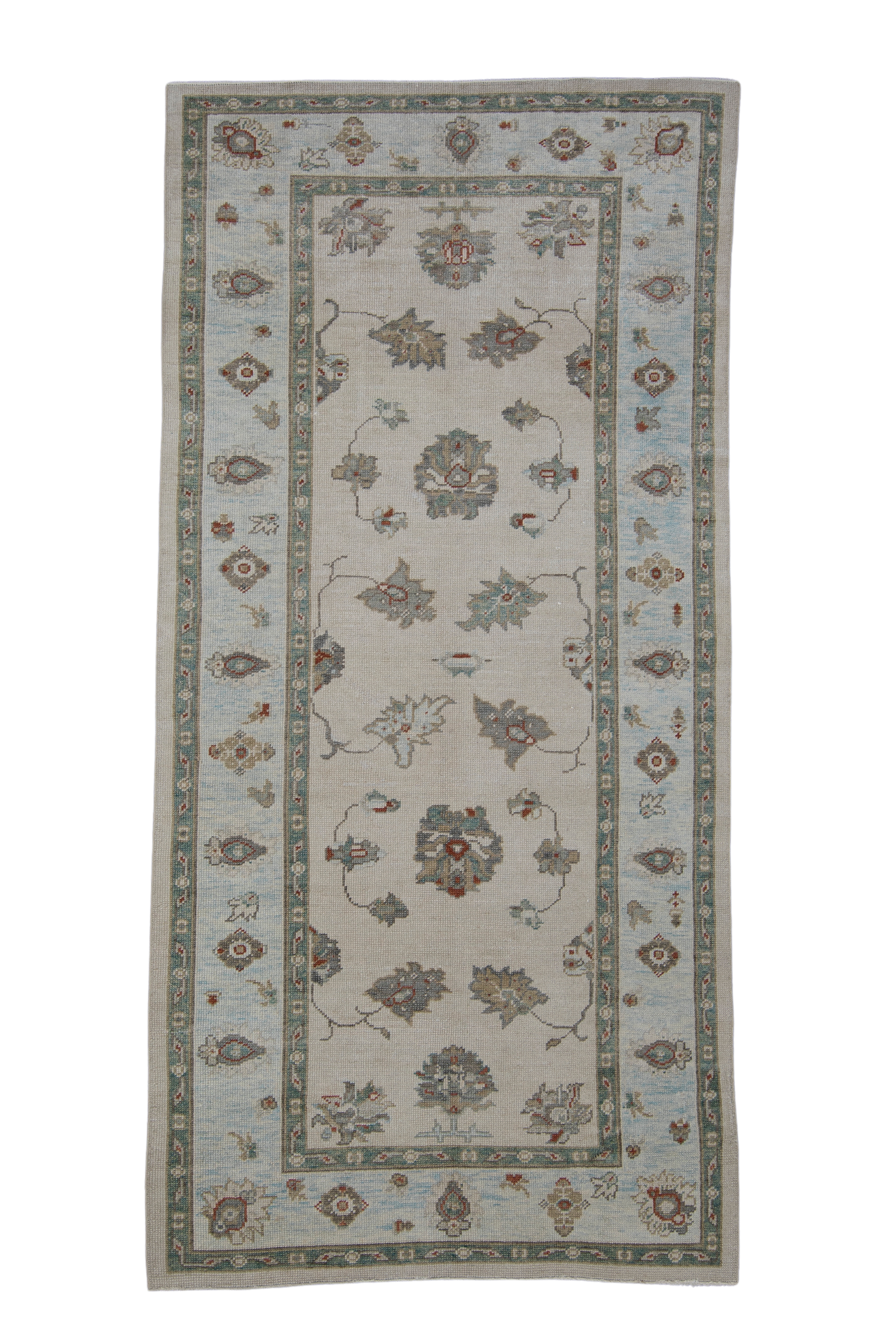 Turkish Oushak Rug 4'6" x 9'3" #2378