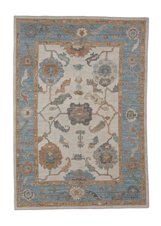 Turkish Oushak Rug 5'2" x 7'5" #11685