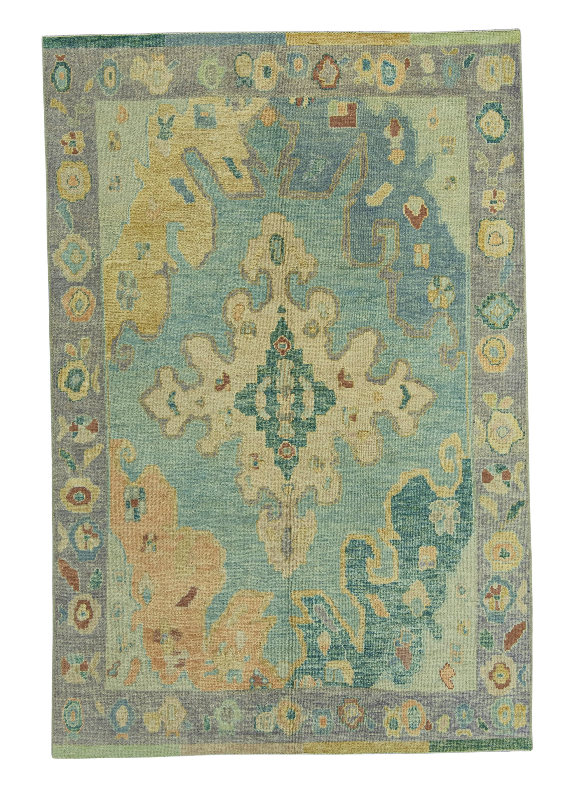 Turkish Oushak Rug 5'11" x 8'11" #19233