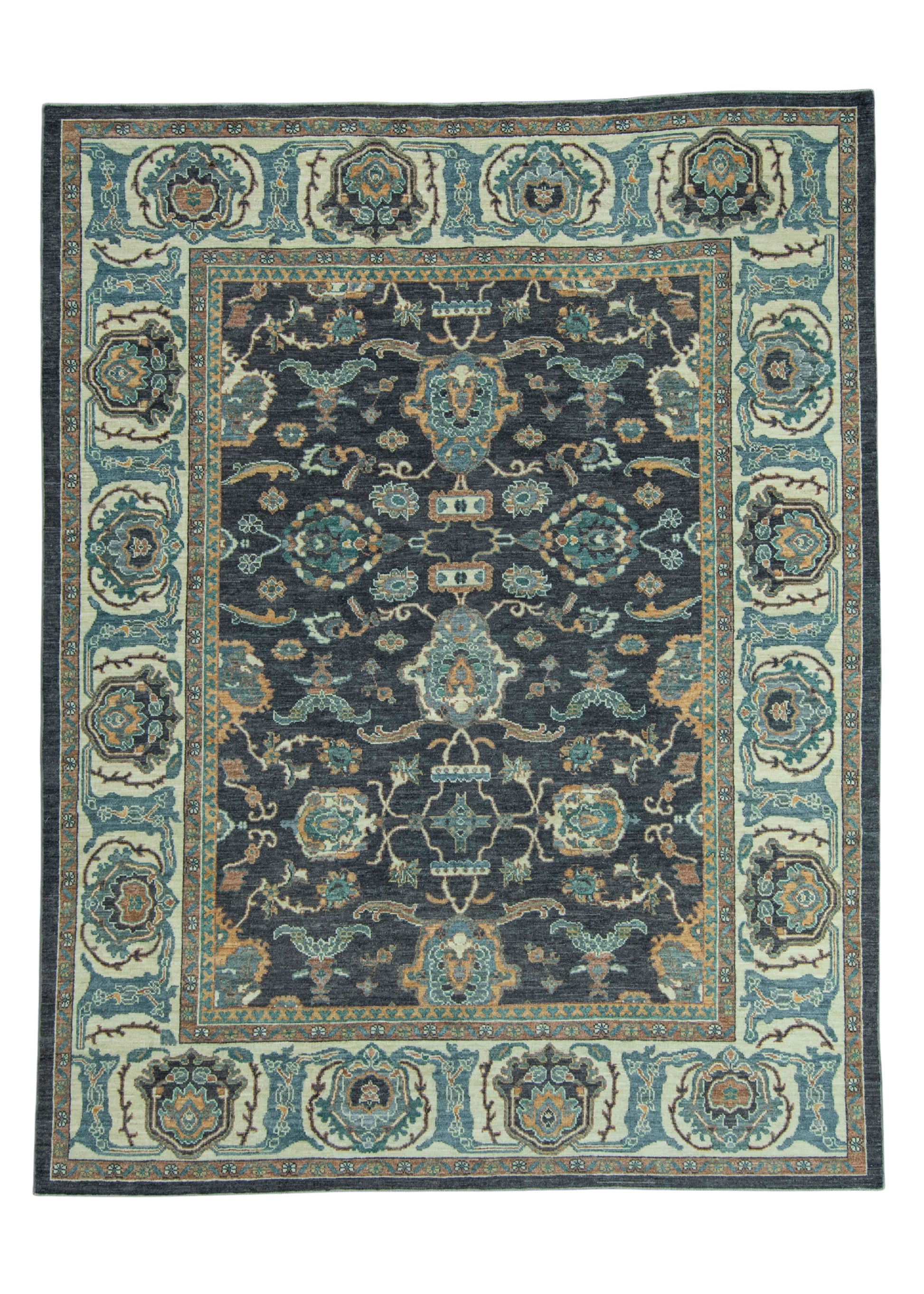 Turkish Oushak Antique Look Rug 8'4" x 10'9" #20060