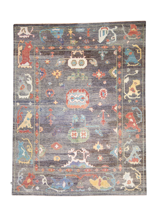 Turkish Old Wool Oushak Rug 12'4" x 16' #17100