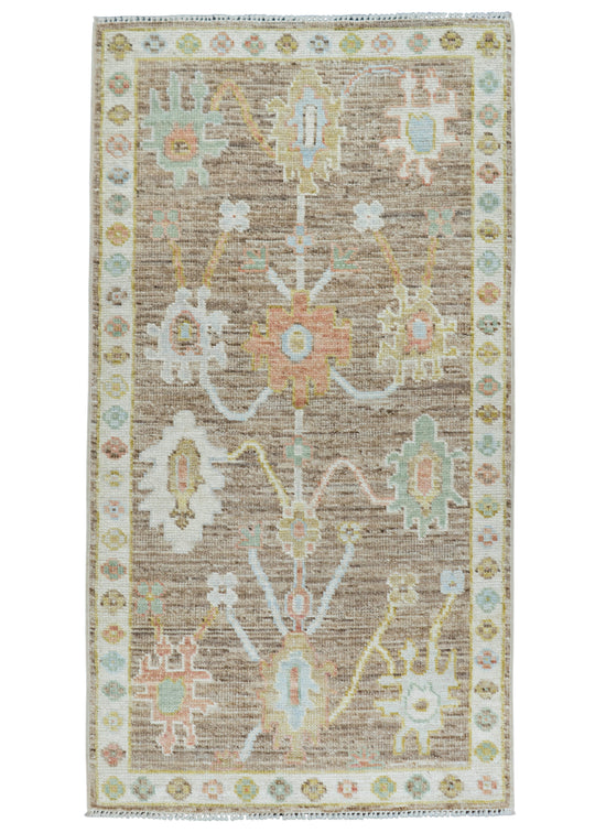 Oushak Rug 2'4" x 4'4" #17127