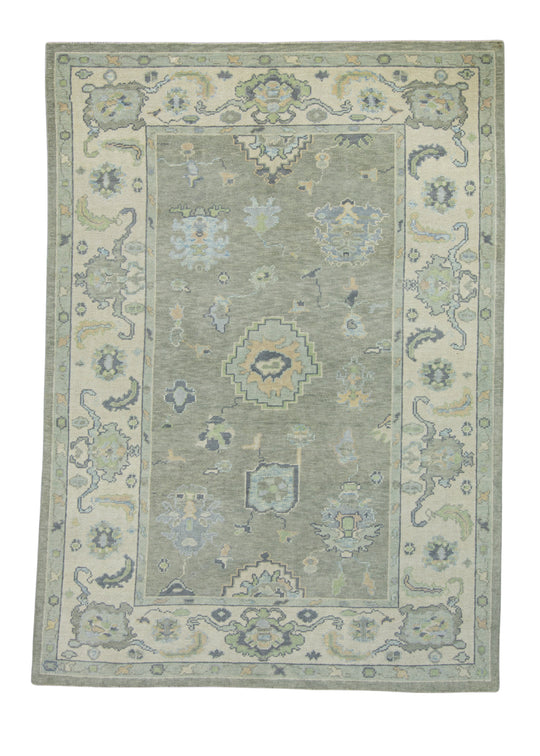 Turkish Oushak Rug 6'1" x 8'6" #16557