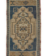 Turkish Mini Rug Oriental Hand Knotted Vintage Rug 1'10" x 3'2" #21189