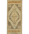 Turkish Mini Rug Oriental Hand Knotted Vintage Rug 1'5" x 3'9" #21088