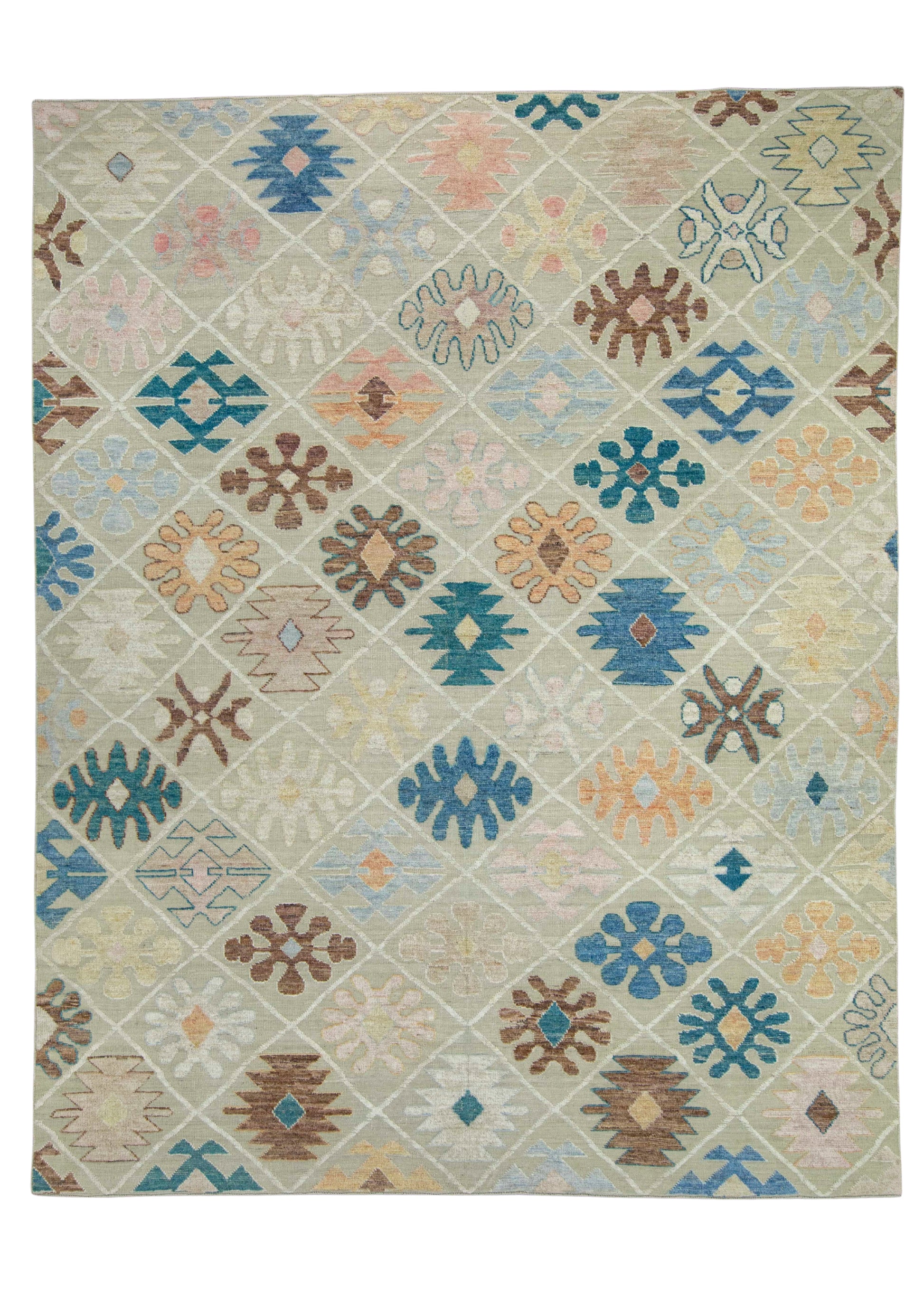 Turkish Kilim Oriental Handmade Flatweave 9'7" x 12'2" #18562