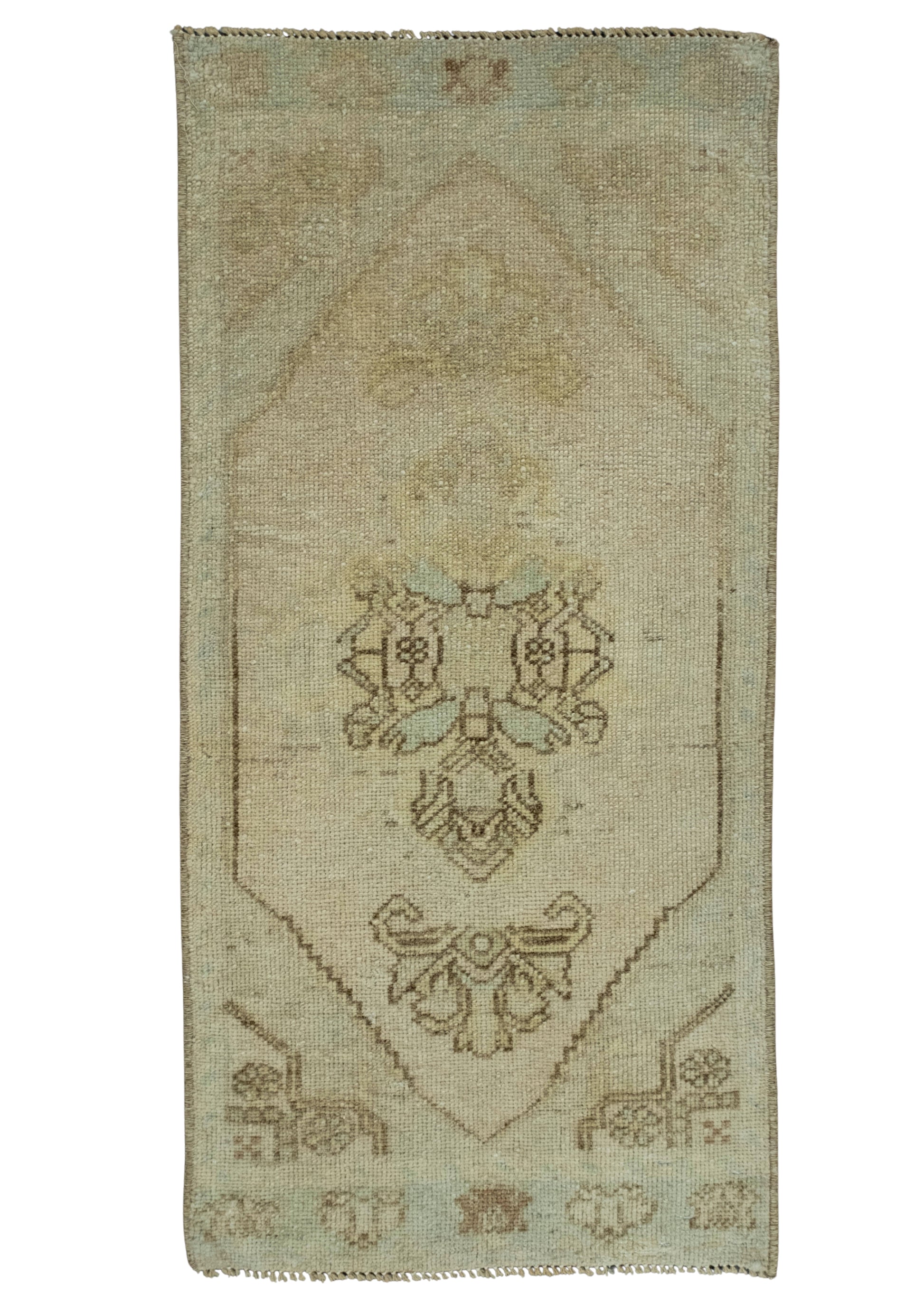 Turkish Mini Rug Oriental Hand Knotted Vintage Rug 1'6" x 3'1" #16454