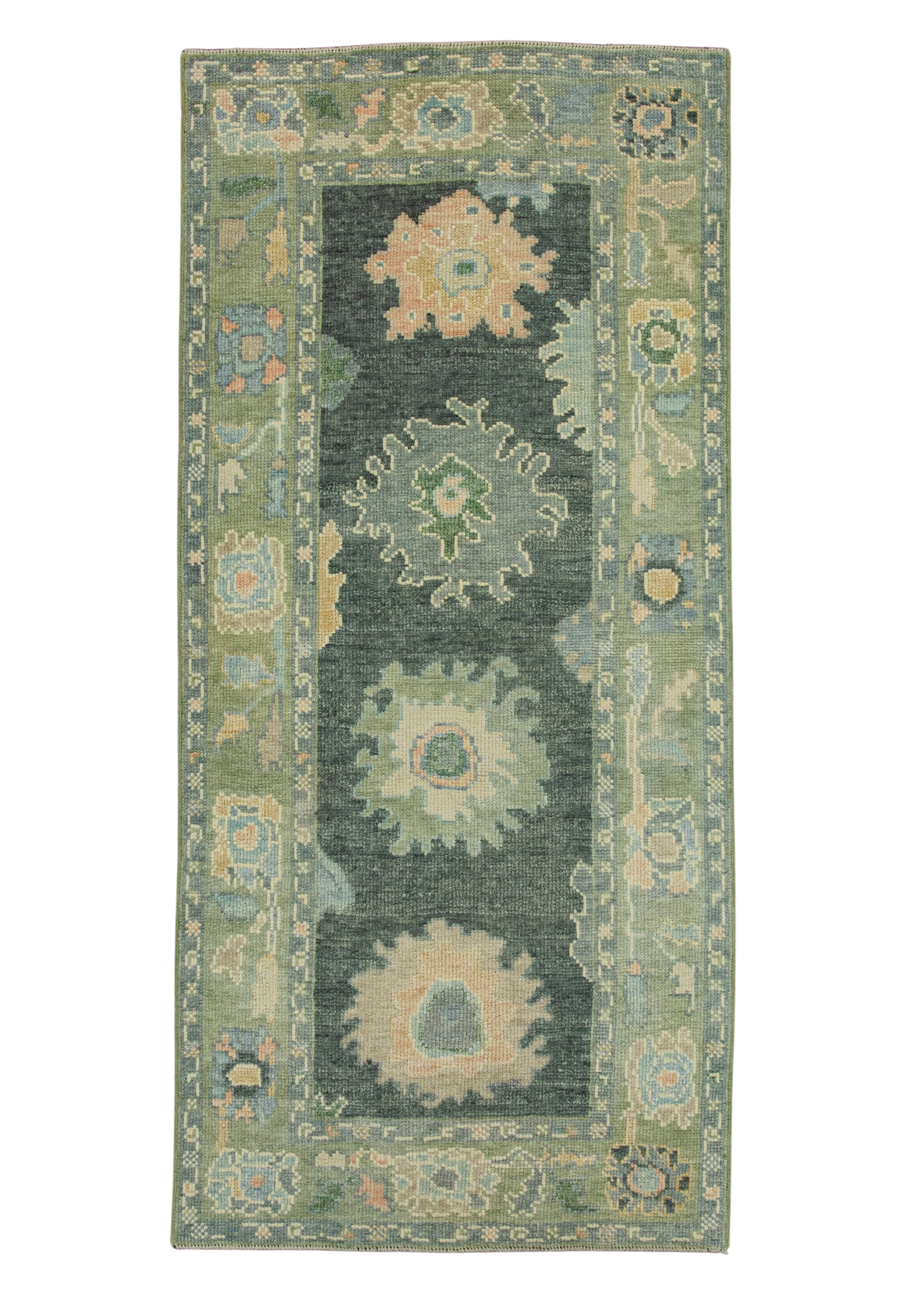 Turkish Oushak Rug 3'x 6'7" #19038