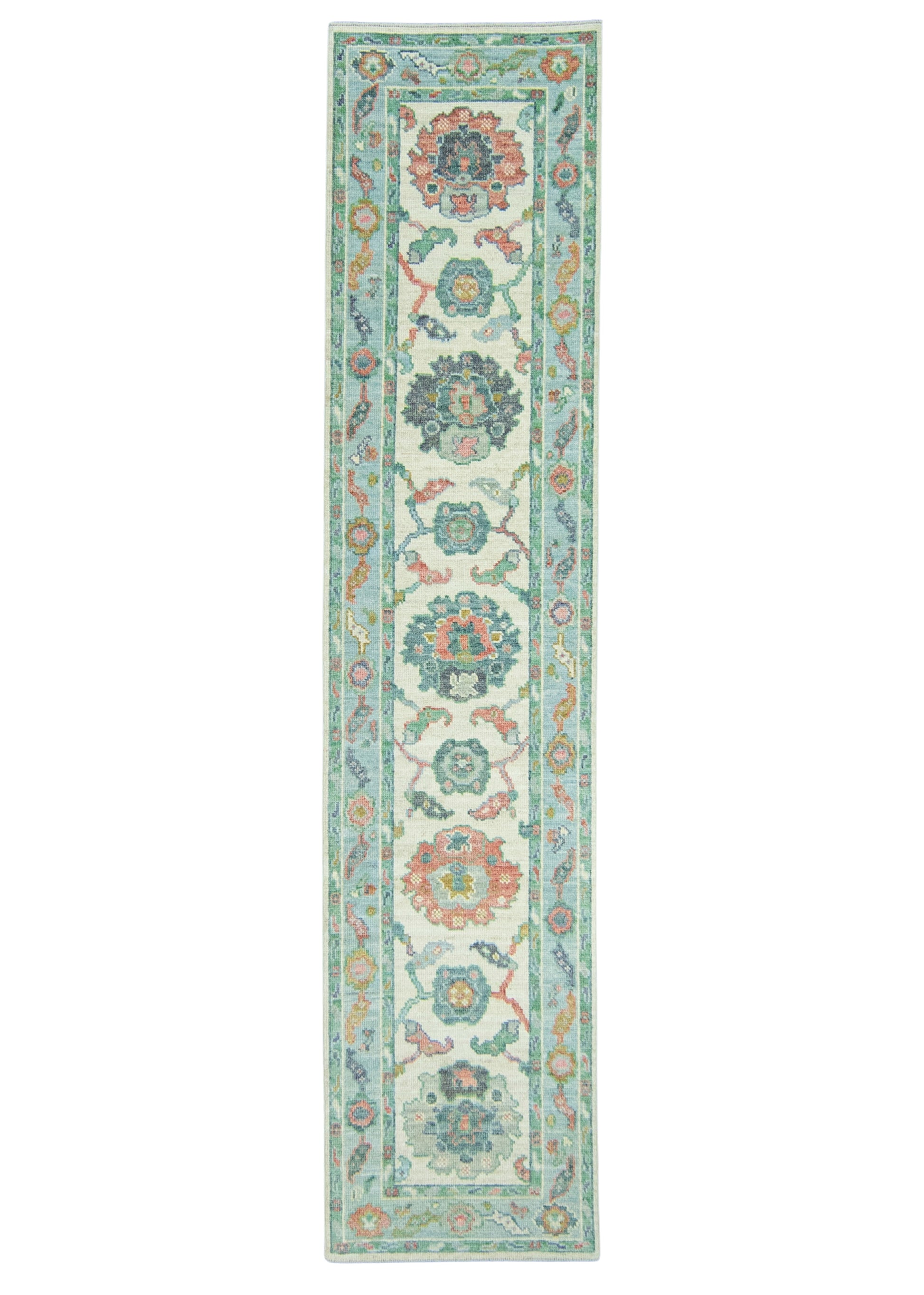 Turkish Oushak Rug 2'4" x 10'2" #20264