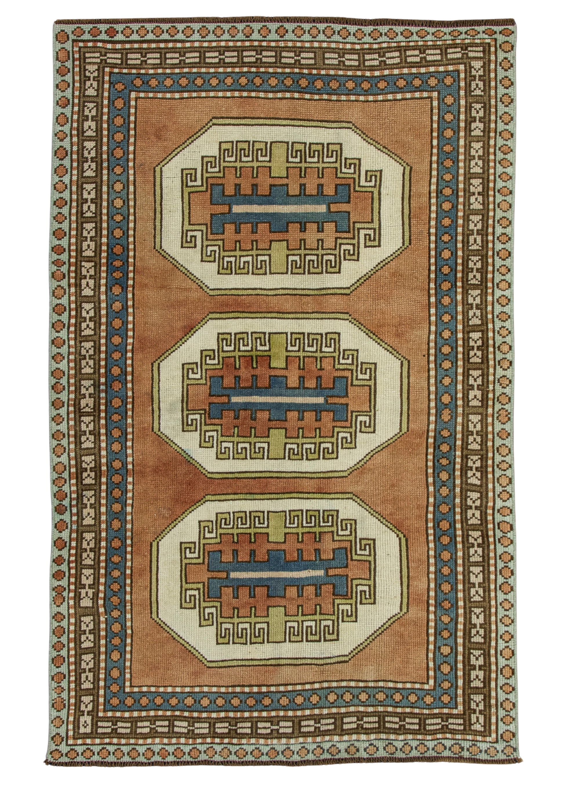 Turkish Vintage Rug  3'6" x 5'7" #20556