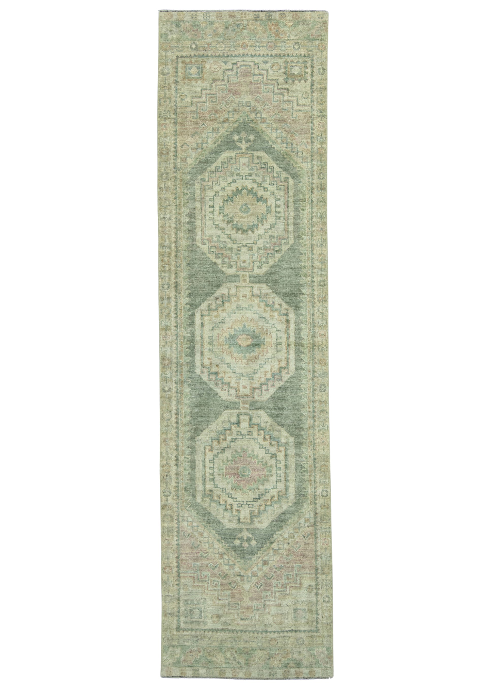 Turkish Oushak Rug 2'10" x 11' #19493