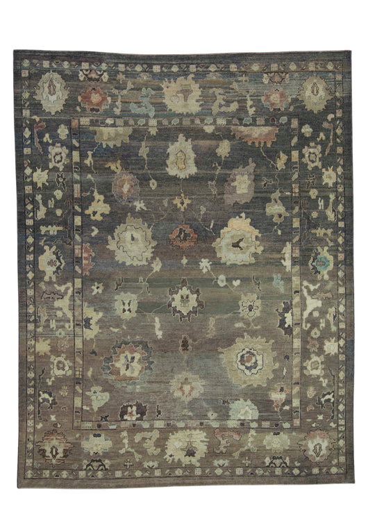 Turkish Oushak Old Wool Rug 9' x 11'6" #18139