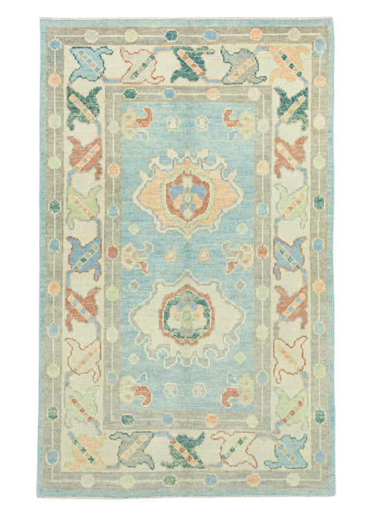 Turkish Oushak Rug 3'9" x 6' #20010