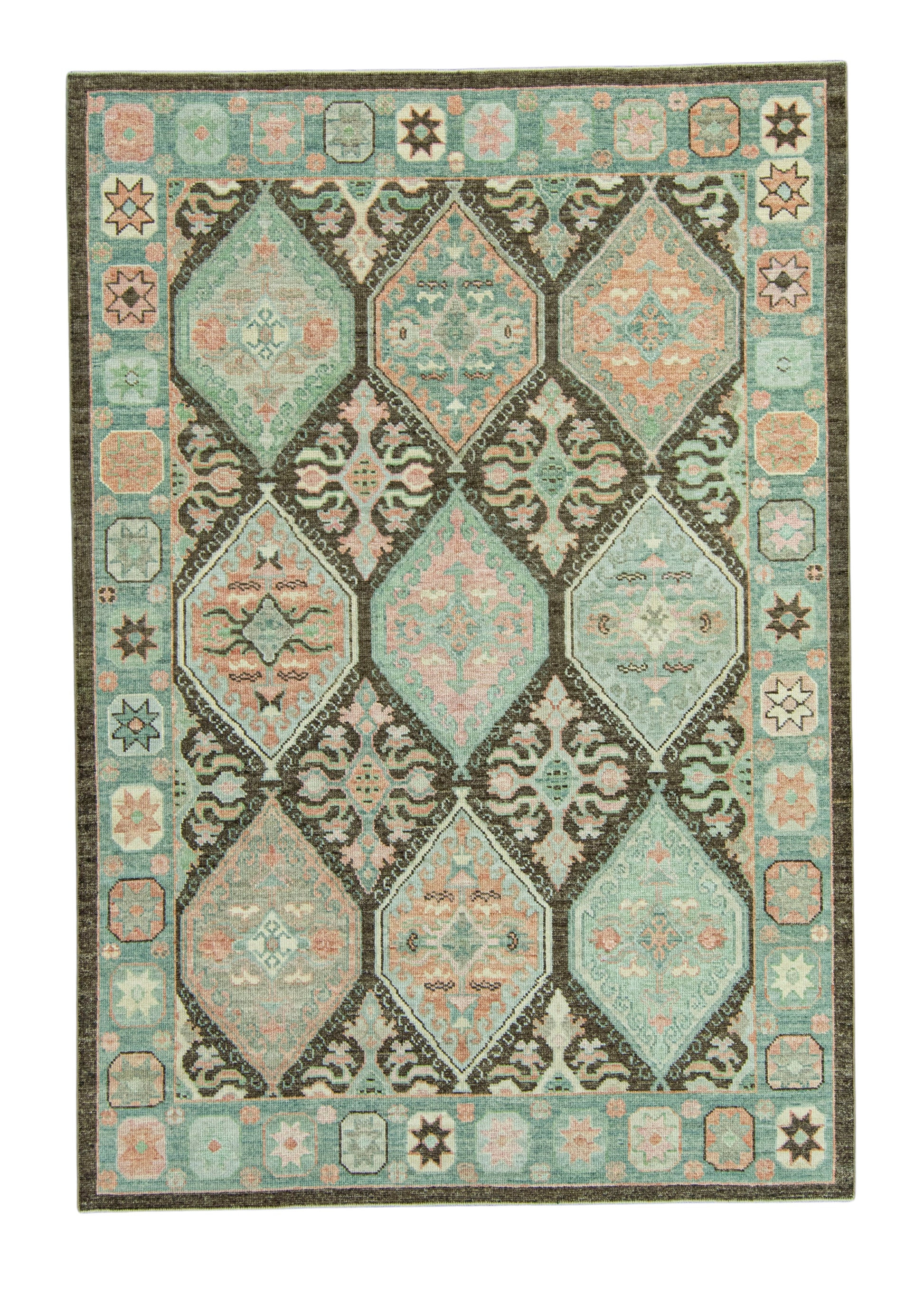 Turkish Oushak Rug 6'1" x 8'10" #20051