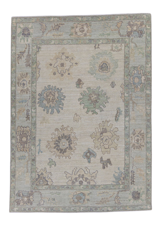 Turkish Oushak Rug 5'1" x 7' #16437