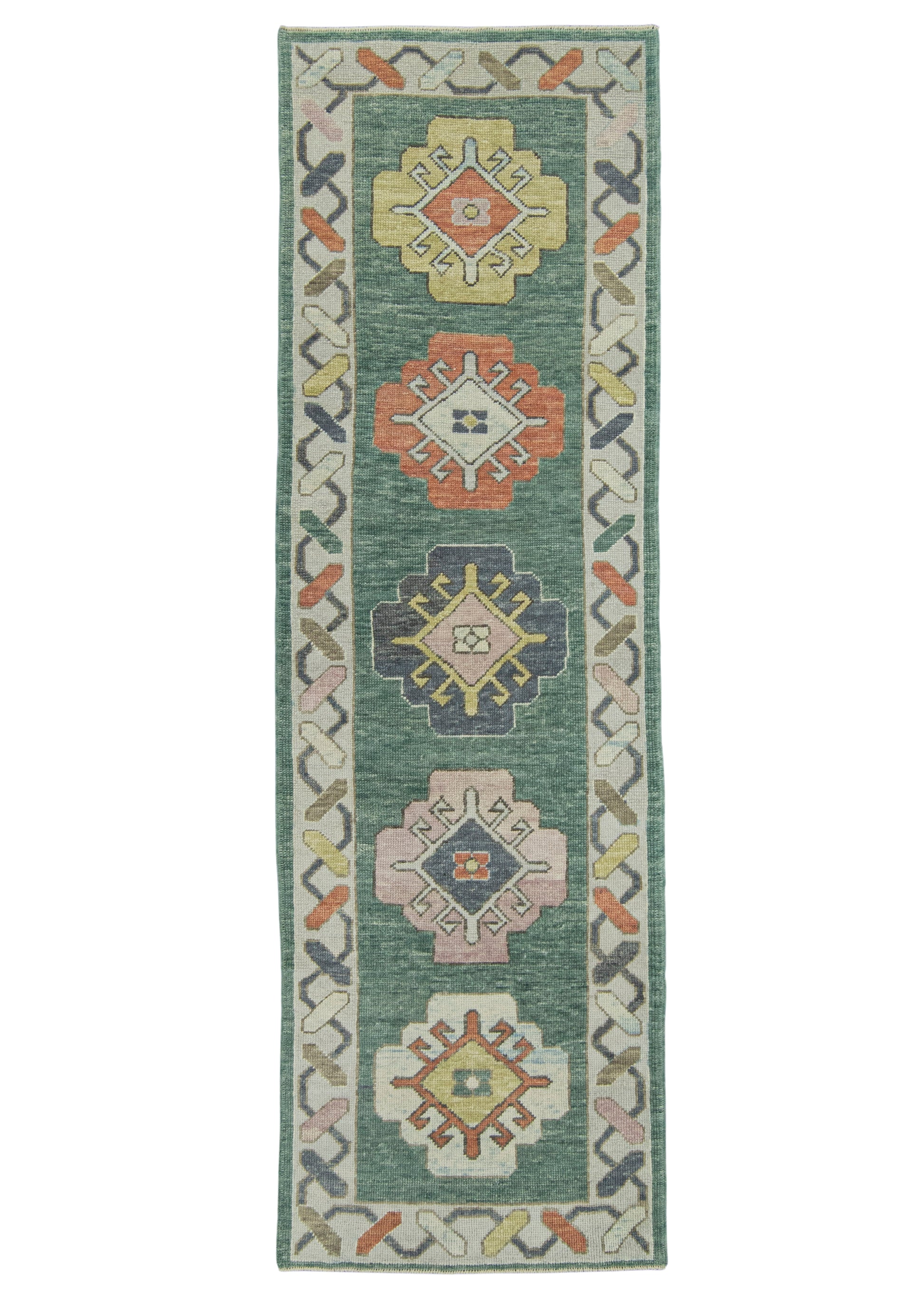 Turkish Oushak Runner Rug 3'3" x 10'6" #23658
