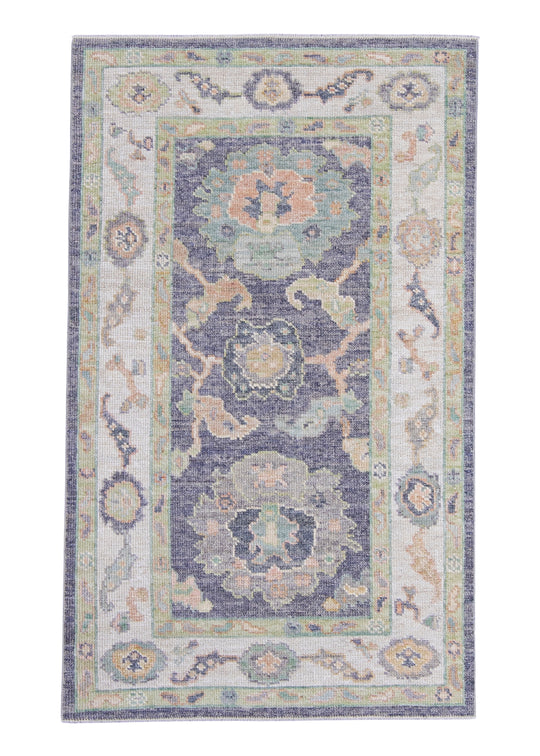 Turkish Oushak Rug 3'2" x 5'2" #16430