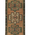 Turkish Mini Rug Oriental Hand Knotted Vintage Rug 1'8" x 3'4" #21195
