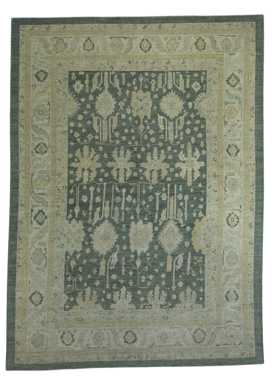 Turkish Oushak Antique Look Rug 9'4" x 12'10" #18642