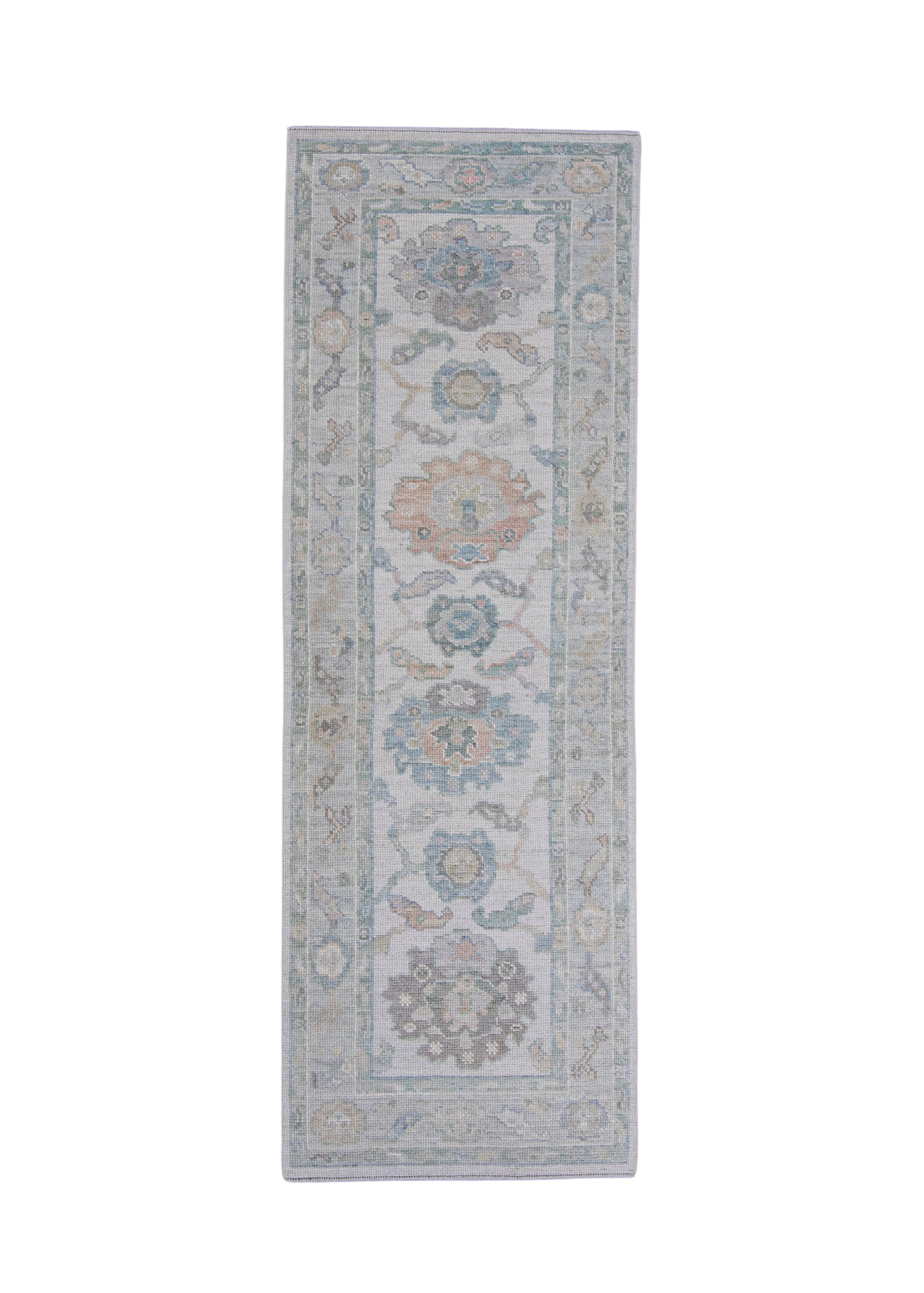 Turkish Oushak Runner Rug 2'9" x 8'1" #16393