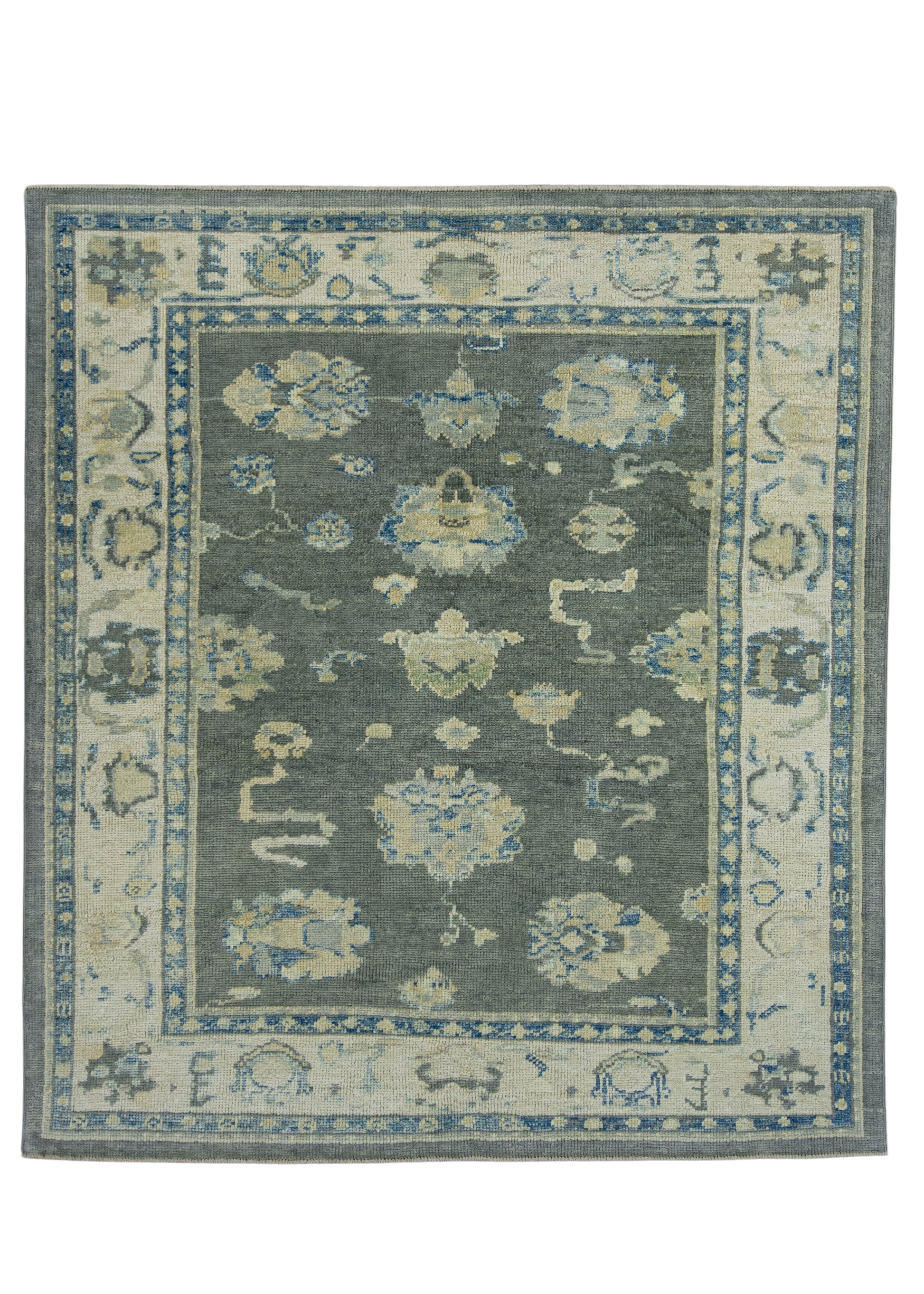 Turkish Oushak Square Rug 5'3" x 5'10" #17042