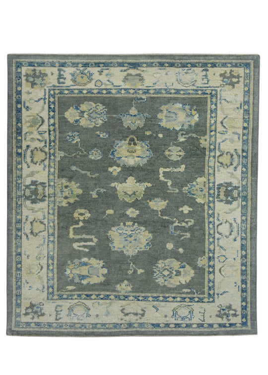 Turkish Oushak Square Rug 5'3" x 5'10" #17042