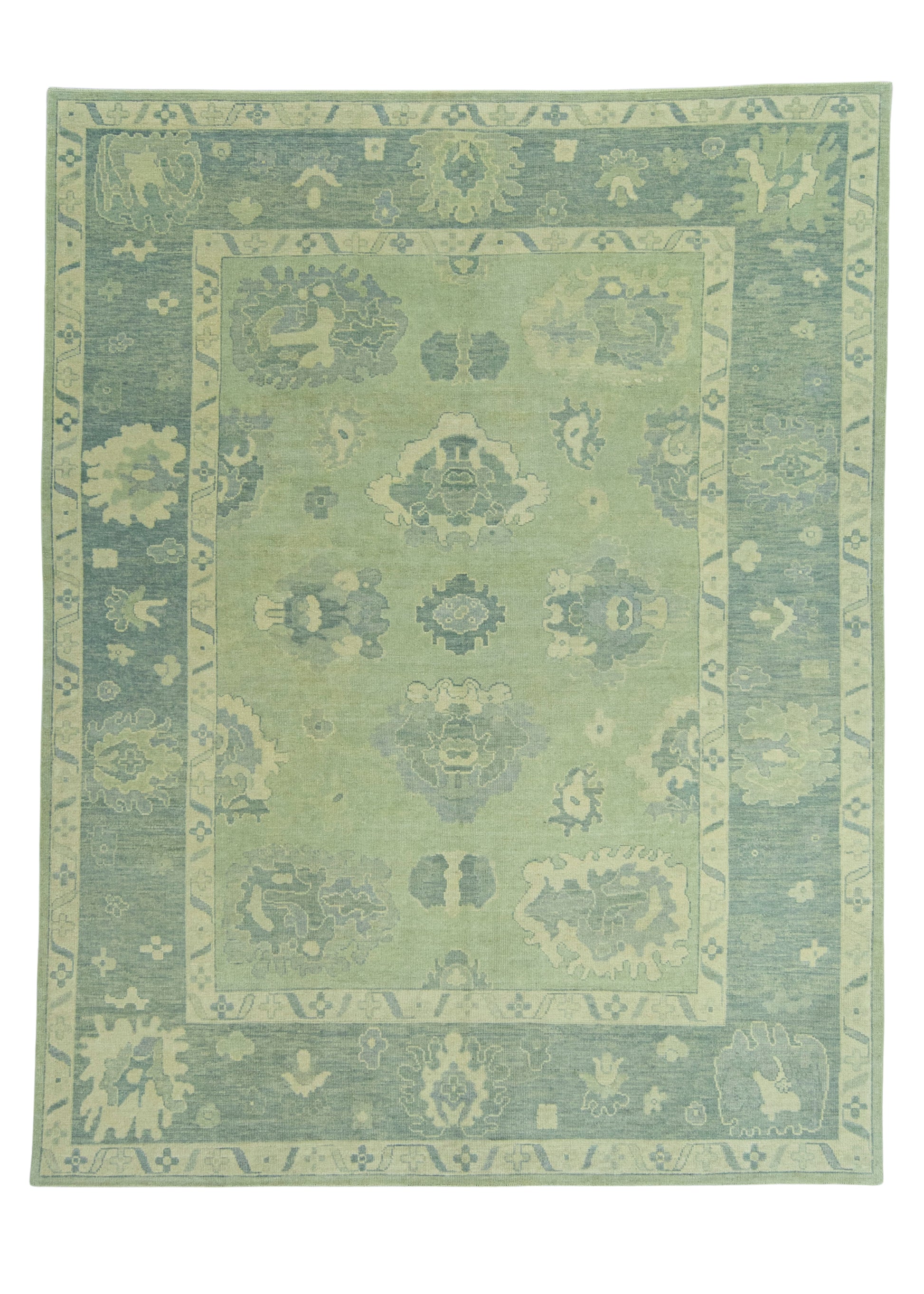 Turkish Oushak Rug 9'2" x 11'10" #19054