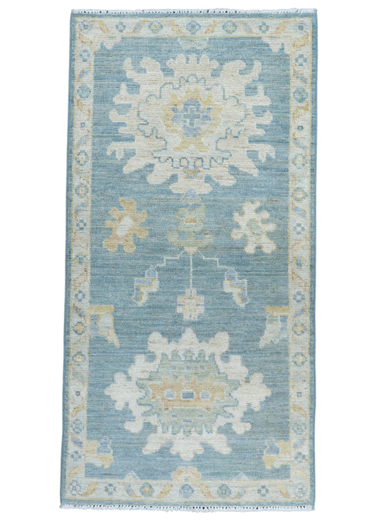 Oushak Rug 2'1" x 4'2" #17118