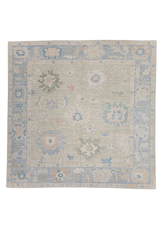 Square Turkish Oushak Rug 10'6" x 10'4" #17370
