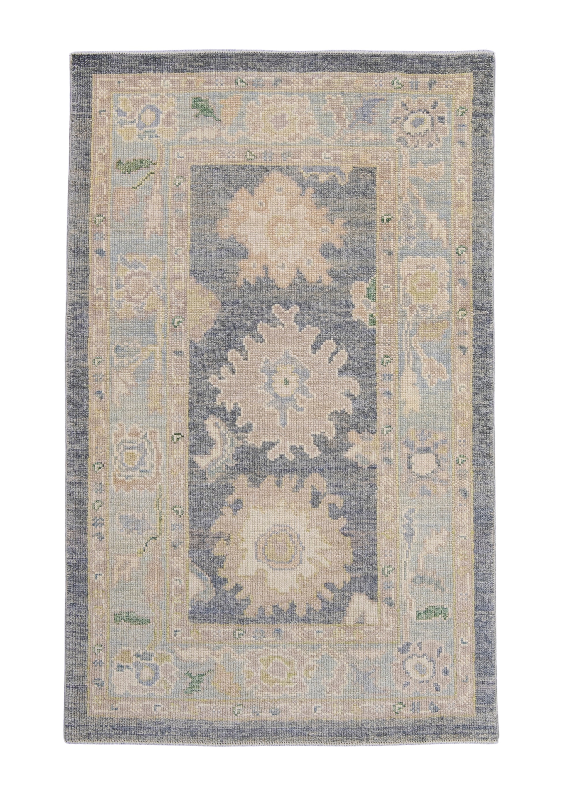 Turkish Oushak Rug 3'3" x 5'2" #16679