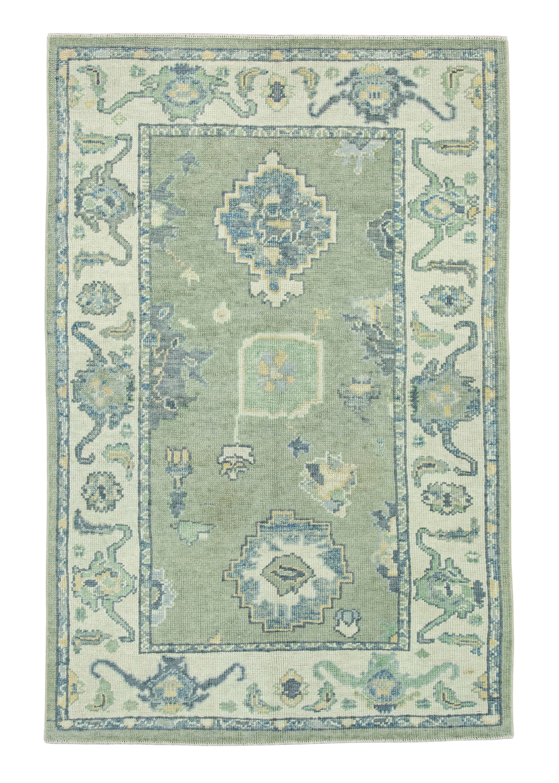 Turkish Oushak Rug 3'11" x 5'10" #19048