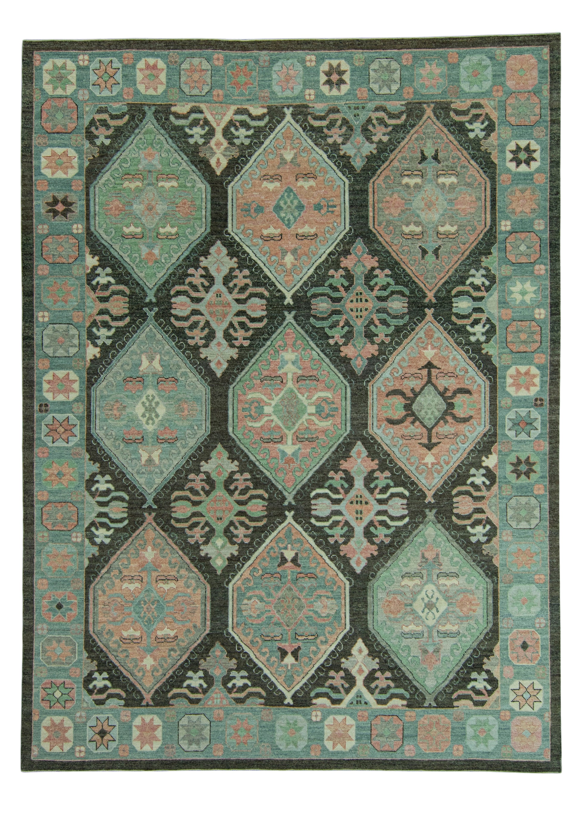 Turkish Oushak Rug 9'1" x 12'5" #20023