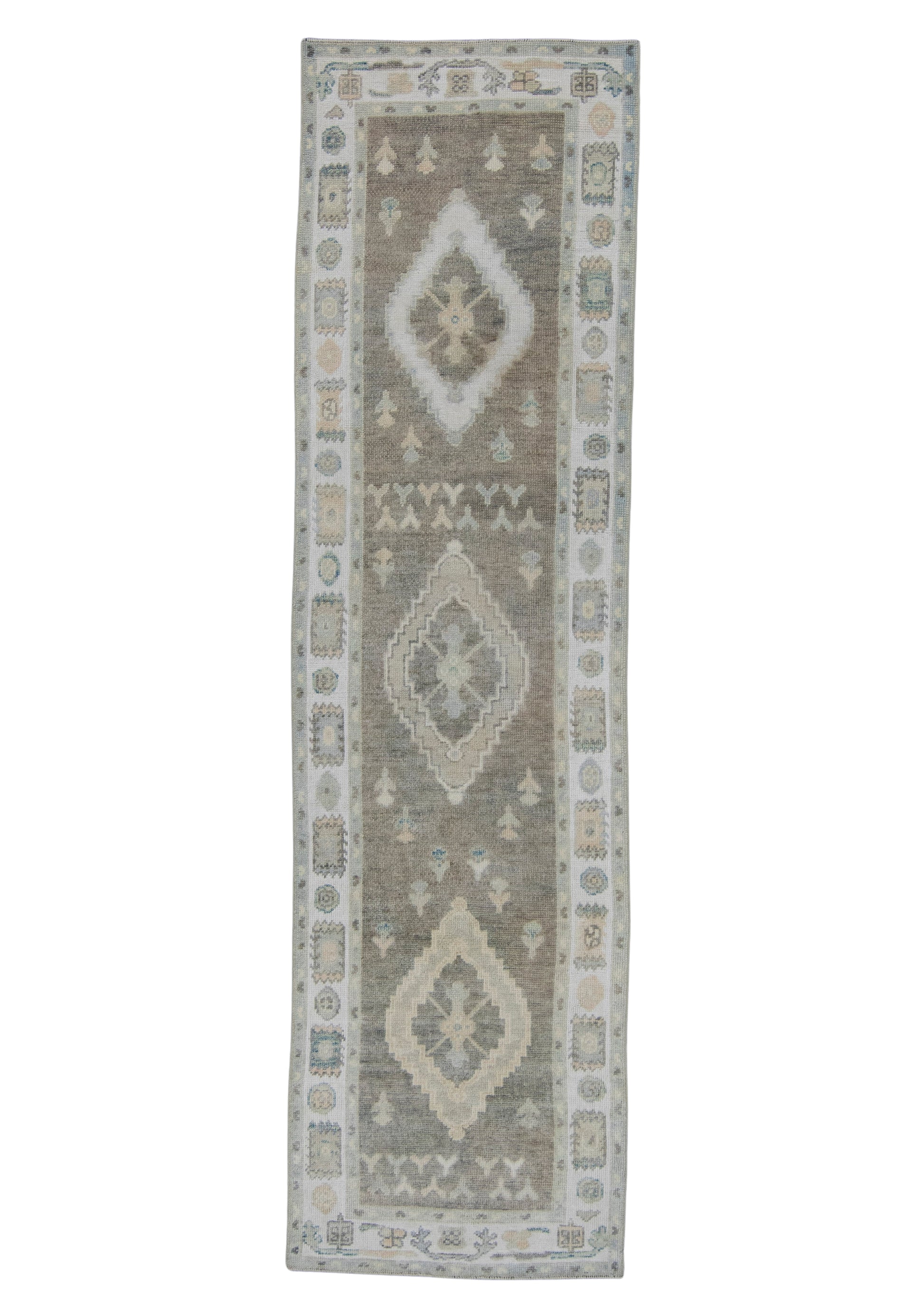 Turkish Oushak Rug 2'10" x 10'6" #19202