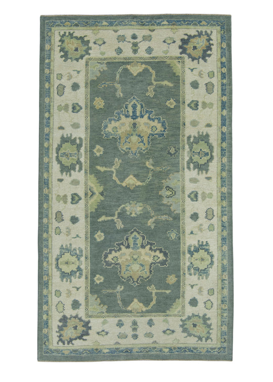 Turkish Oushak Rug 4'2" x 7'5" #18043