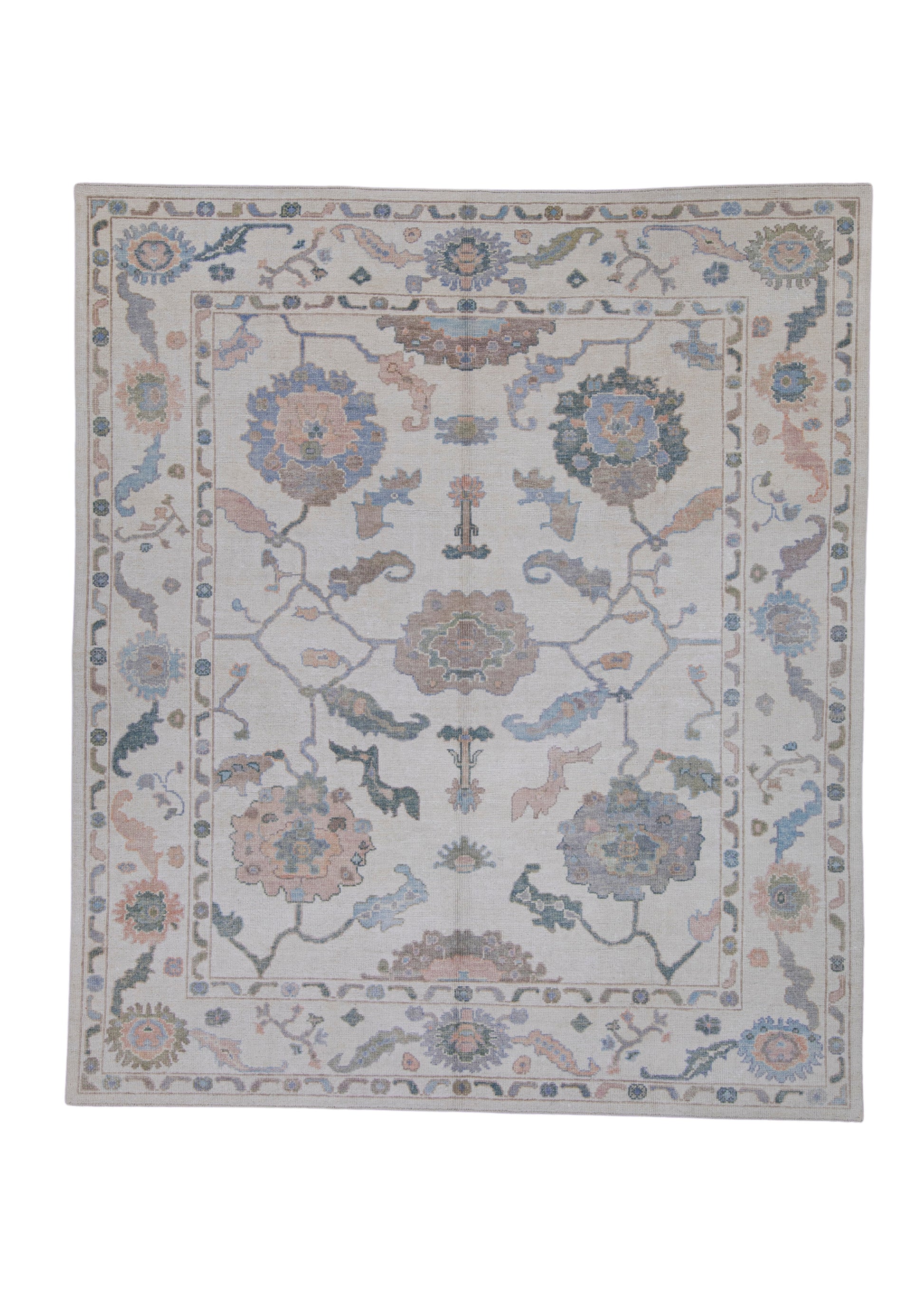 Turkish Oushak Rug 8'4" x 9'8" #16743