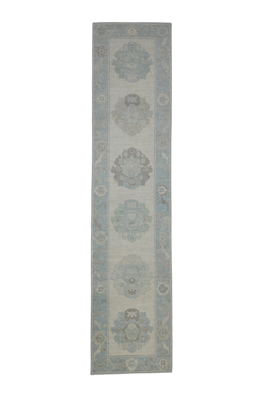 Turkish Oushak Rug 2'9" x 12'1" #11576