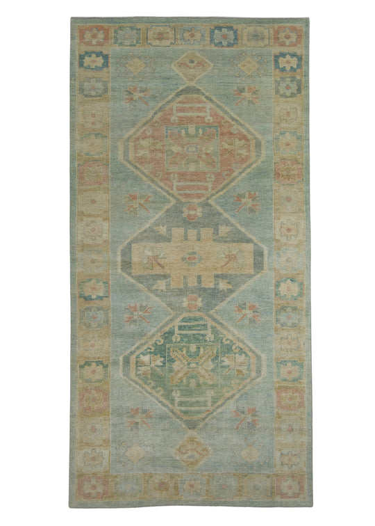 Turkish Oushak Rug 4'10" x 9'8" #18039