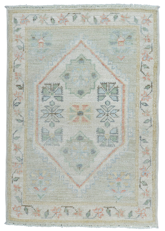 Oushak Rug 2' x 2'11" #17156